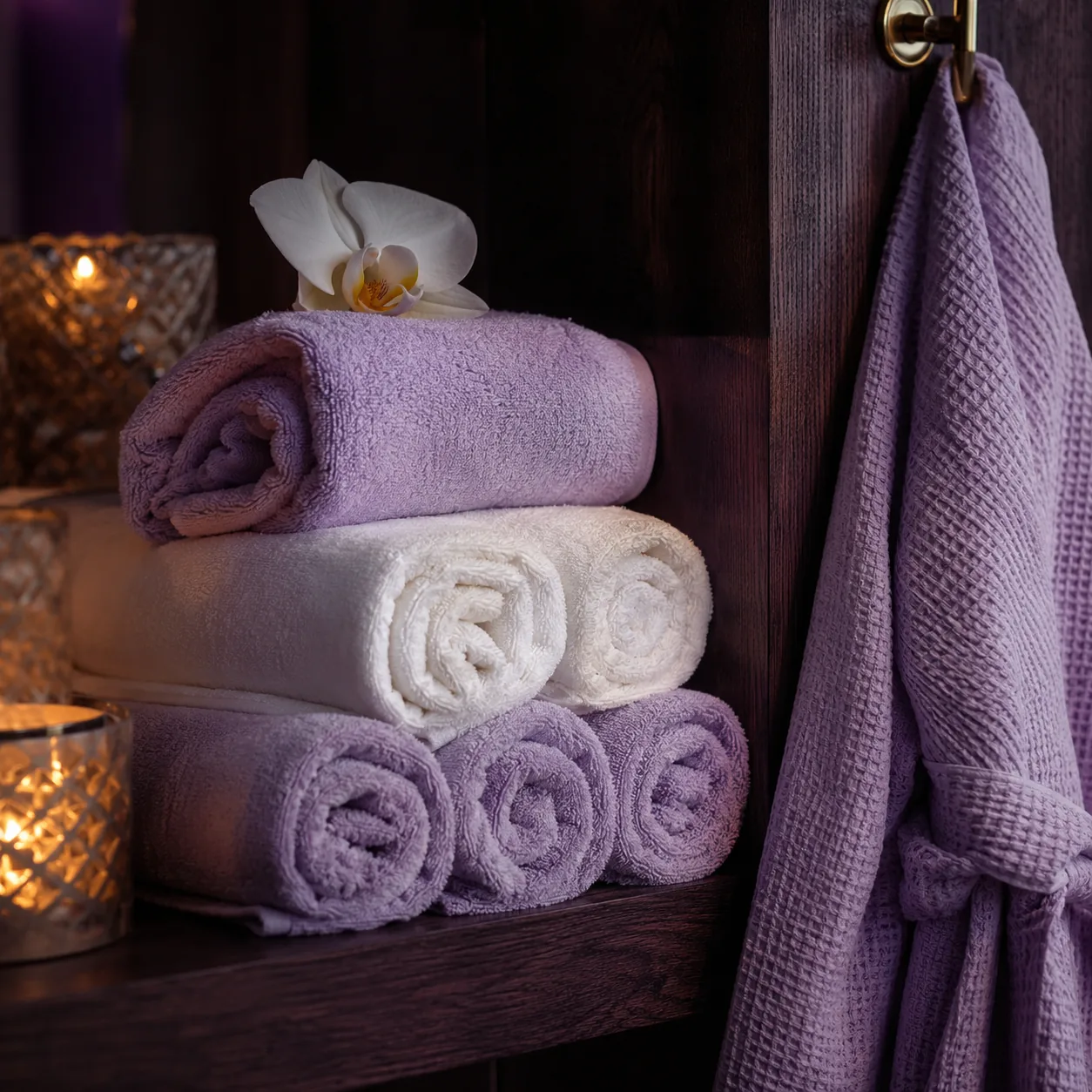 Havlu ve bornoz seti — Lila Spa, Çatalca misafirlerine hizmet veren salon