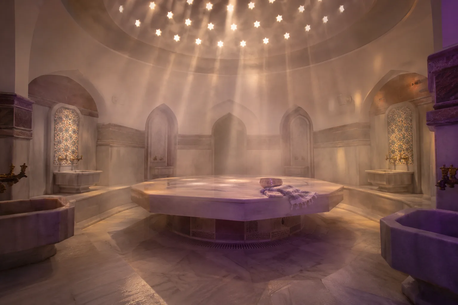 Türk hamamı göbek taşı — Lila Spa, Çatalca misafirlerine hizmet veren salon